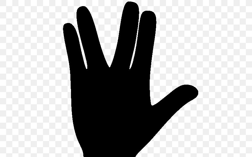Star Trek: Legacy Spock Symbol, PNG, 512x512px, Star Trek Legacy, Black And White, Finger, Gesture, Hand Download Free