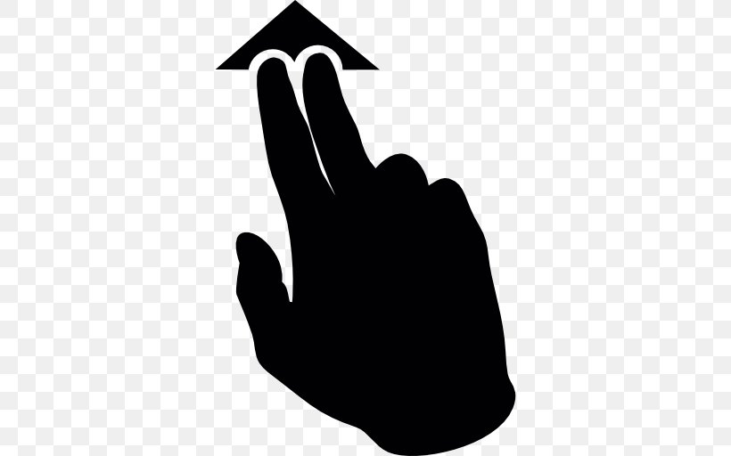Finger Hand Scrolling Gesture, PNG, 512x512px, Finger, Black, Black And White, Gesture, Hand Download Free