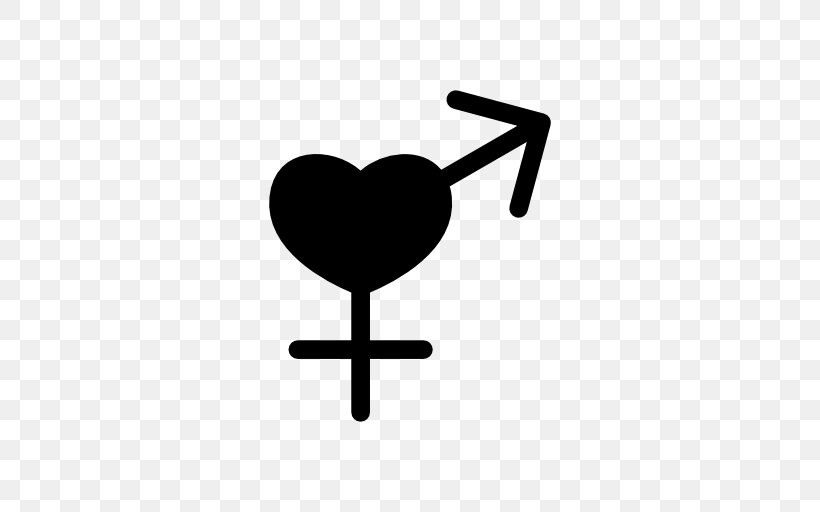Download, PNG, 512x512px, Symbol, Black And White, Gender Symbol, Heart, Logo Download Free