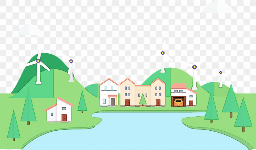 Green Meter Residential Area Recreation, PNG, 3000x1763px, Eco, Green, Meter, Paint, Recreation Download Free