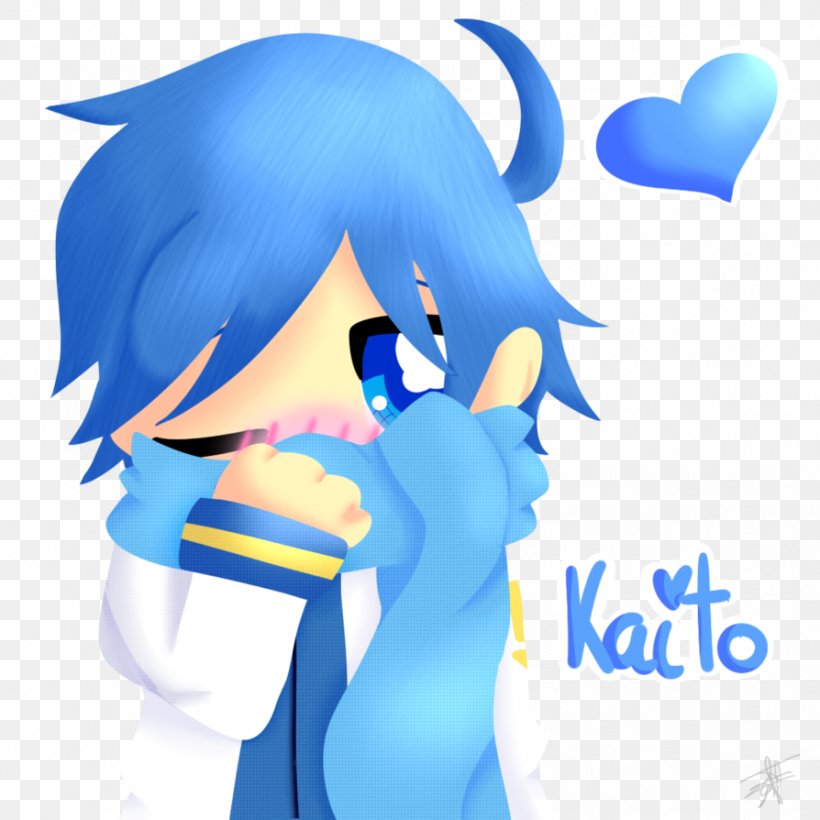 Kaito Blue Hair Vocaloid, PNG, 894x894px, Watercolor, Cartoon, Flower, Frame, Heart Download Free