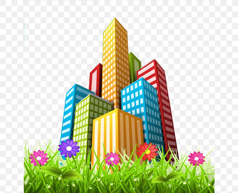 Skyscraper Royalty-free Illustration, PNG, 658x665px, Skyscraper, Cdr, Grass, Meadow, Photography Download Free