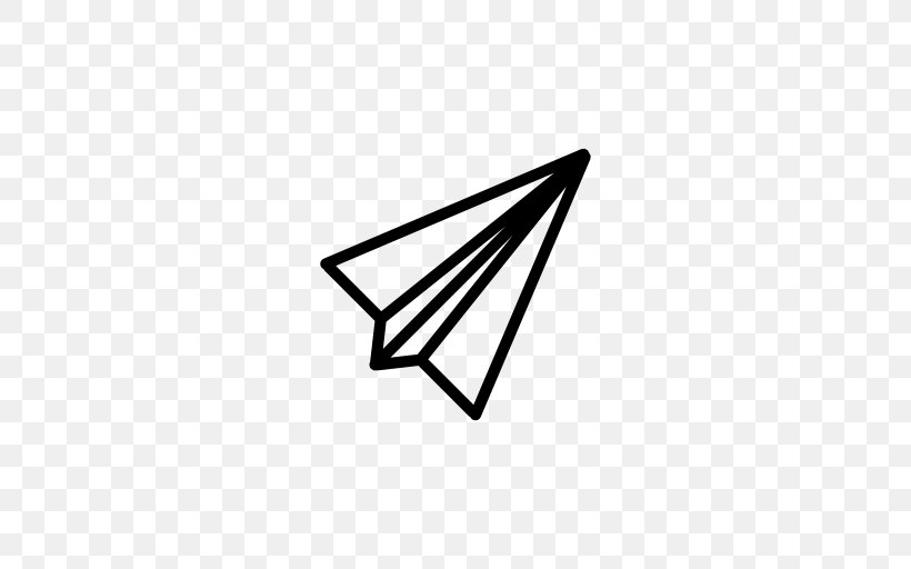 Airplane Paper Plane Symbol, PNG, 512x512px, Airplane, Black, Black And White, Drawing, Logo Download Free