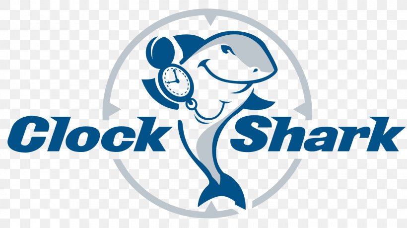 ClockShark Logo Organization Brand Product, PNG, 1500x840px, Logo, Area, Blue, Brand, Clock Download Free