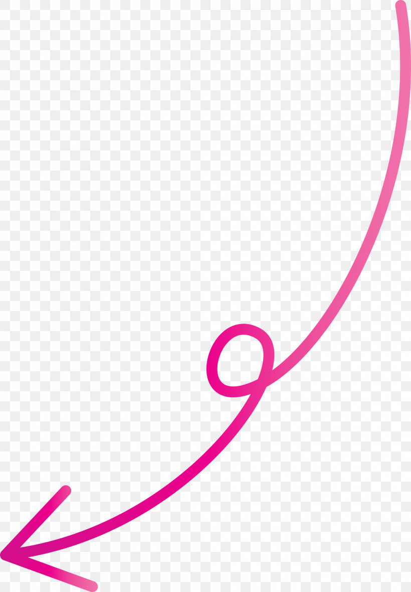 Curved Arrow, PNG, 2084x3000px, Curved Arrow, Line, Magenta, Pink Download Free