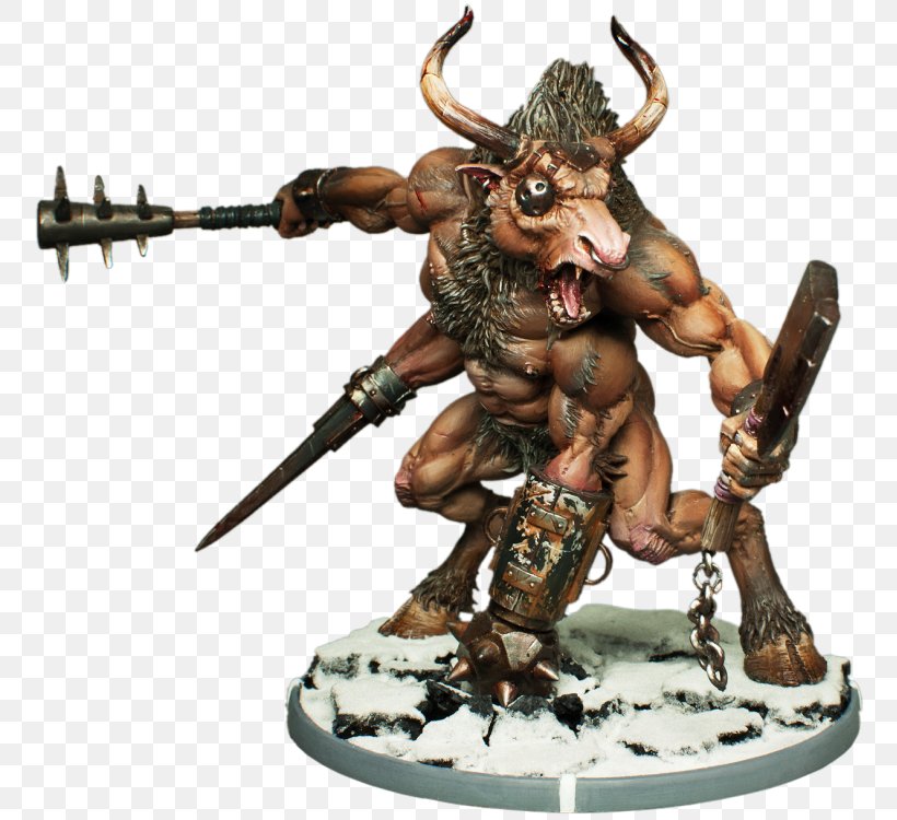 Minotaur Miniature Figure Warhammer Fantasy Battle The Ninth Age: Fantasy Battles Miniature Wargaming, PNG, 768x750px, Minotaur, Action Figure, Beastmen, Darklands, Figurine Download Free