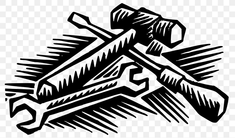 Sticker Tool Handyman Maintenance, PNG, 800x481px, Sticker, Black And White, Bumper Sticker, Handyman, Home Repair Download Free