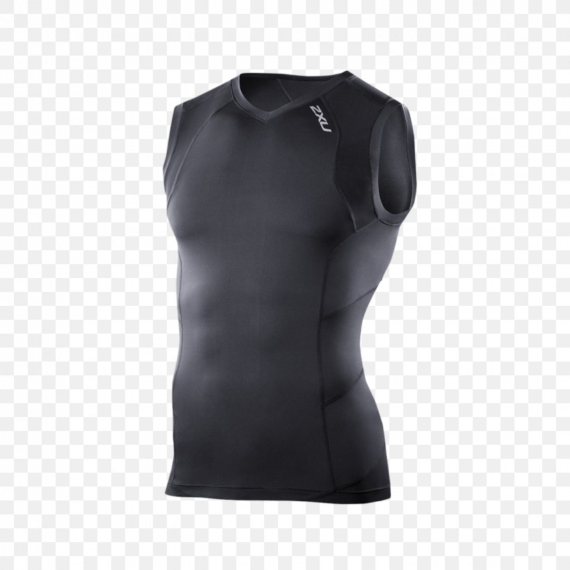 T-shirt Sleeveless Shirt 2XU Compression Garment Clothing, PNG, 1125x1125px, Tshirt, Active Shirt, Active Undergarment, Black, Clothing Download Free