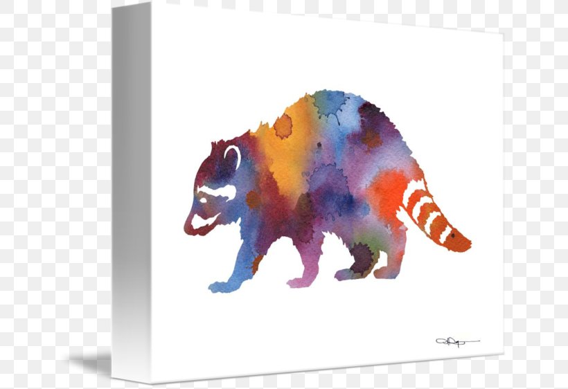 Watercolor Painting Abstract Art Printmaking, PNG, 650x562px, Painting, Abstract Art, Art, Bear, Carnivoran Download Free