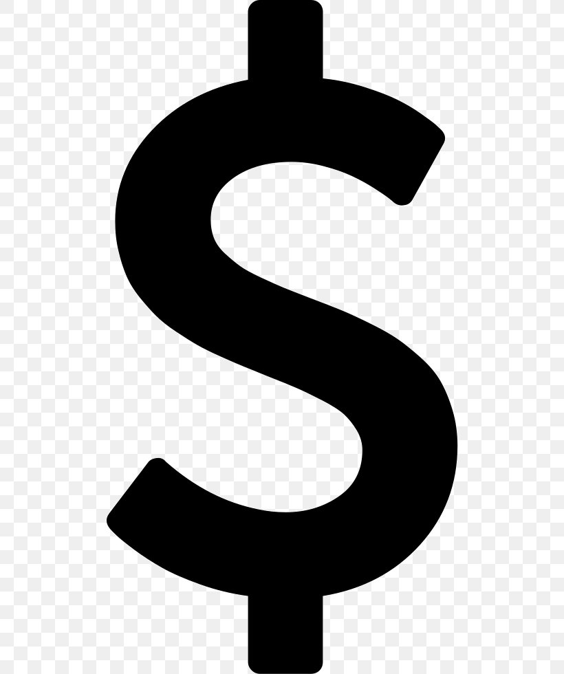Dollar Sign United States Dollar Logo, PNG, 512x980px, Dollar Sign, Banknote, Black And White, Dollar, Eurusd Download Free
