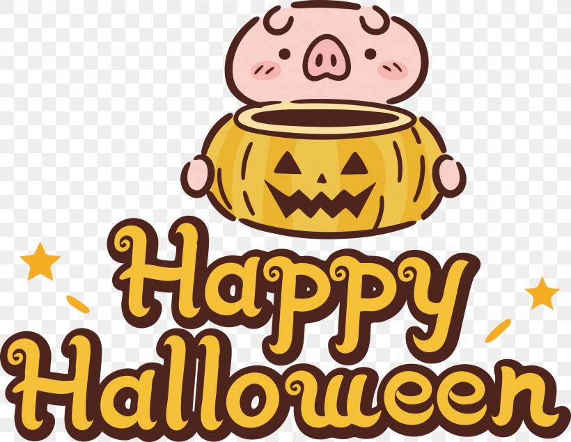 Happy Halloween, PNG, 3000x2325px, Happy Halloween, Biology, Emoticon, Geometry, Happiness Download Free