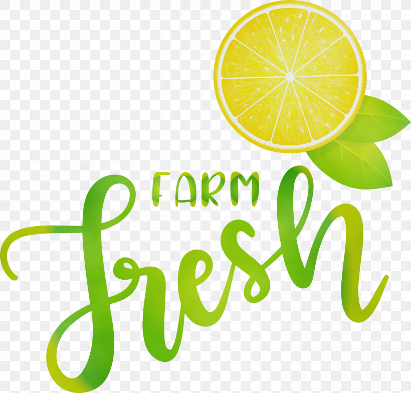 Lime Logo Lemon Meter Font, PNG, 3000x2869px, Farm Fresh, Farm, Fresh, Fruit, Lemon Download Free