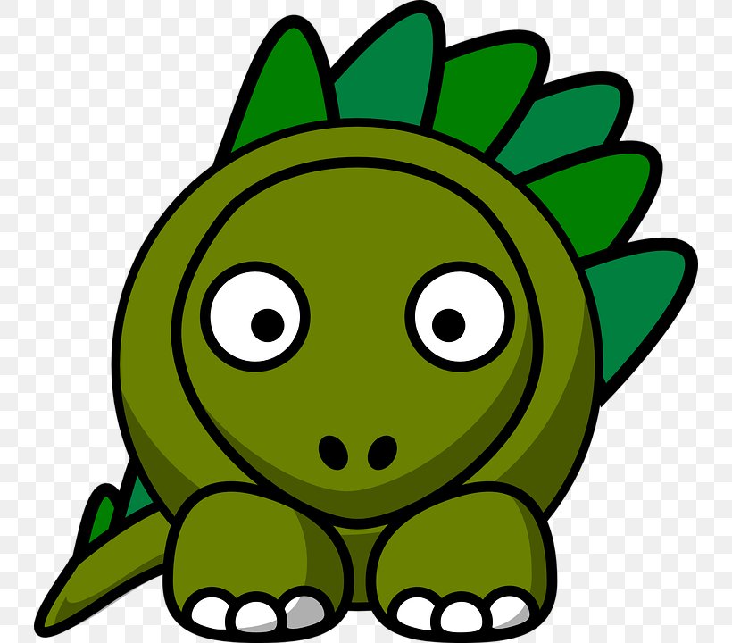 Stegosaurus Tyrannosaurus Triceratops Clip Art Dinosaur, PNG, 744x720px, Stegosaurus, Amphibian, Animal, Artwork, Cartoon Download Free