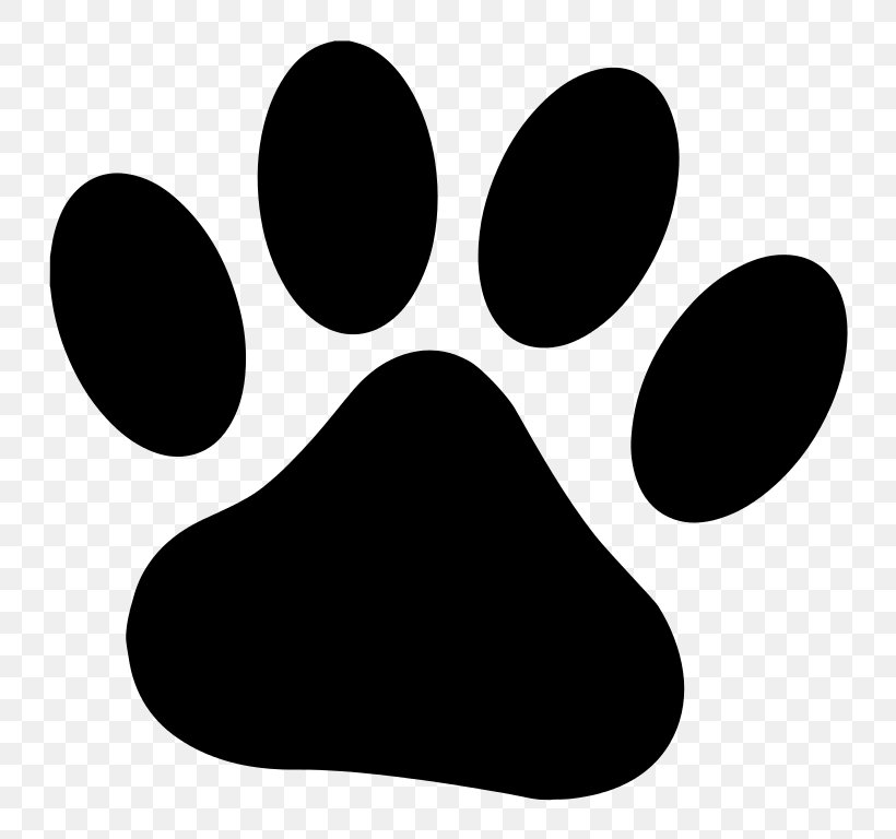 Dog Paw Drawing Cat Clip Art, PNG, 768x768px, Dog, Animal Track, Black, Black And White, Cat Download Free