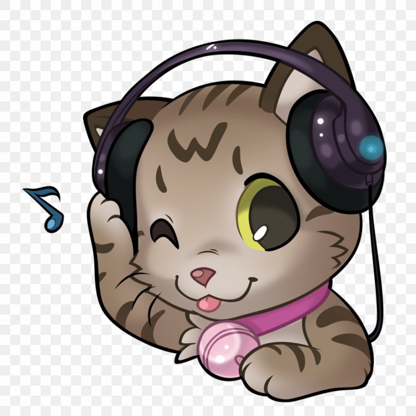 Kitten Whiskers Cat Mammal Headphones, PNG, 900x900px, Kitten, Audio, Audio Equipment, Canidae, Carnivoran Download Free