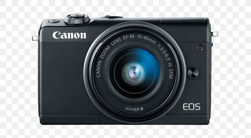 Canon EOS M100 Canon EOS M6 Canon EOS M50 Mirrorless Interchangeable-lens Camera, PNG, 675x450px, Canon Eos M100, Active Pixel Sensor, Camera, Camera Accessory, Camera Lens Download Free