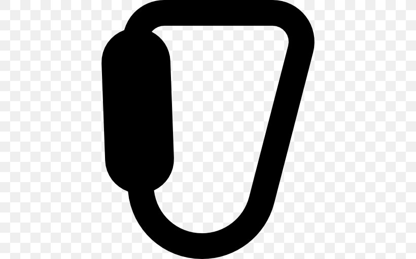 Symbol Black And White Logo, PNG, 512x512px, Carabiner, Black And White, Logo, Symbol Download Free