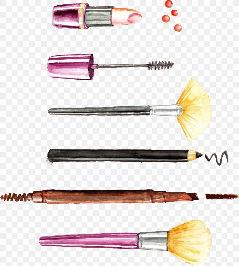 Cosmetics Make-up Makeup Brush Euclidean Vector, PNG, 1641x1827px, Cosmetics, Beauty, Brush, Cutlery, Eyelash Download Free