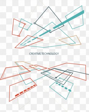 Geometric Lines Technology Background PNG