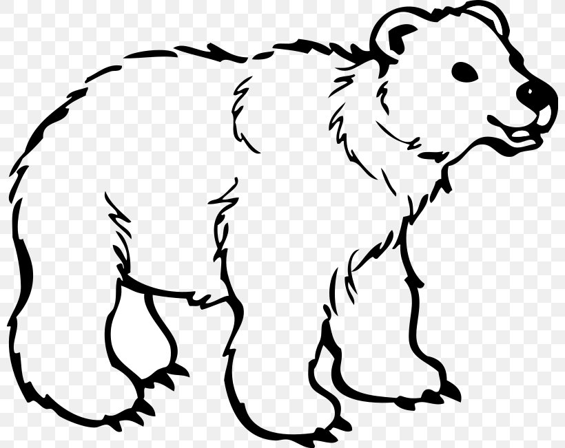 Polar Bear American Black Bear Brown Bear Clip Art, PNG, 800x651px, Polar Bear, American Black Bear, Animal Figure, Art, Artwork Download Free