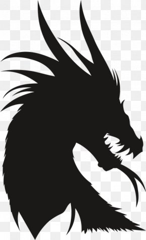 Dragon Silhouette Clip Art, PNG, 724x756px, Dragon, Beak, Black And ...