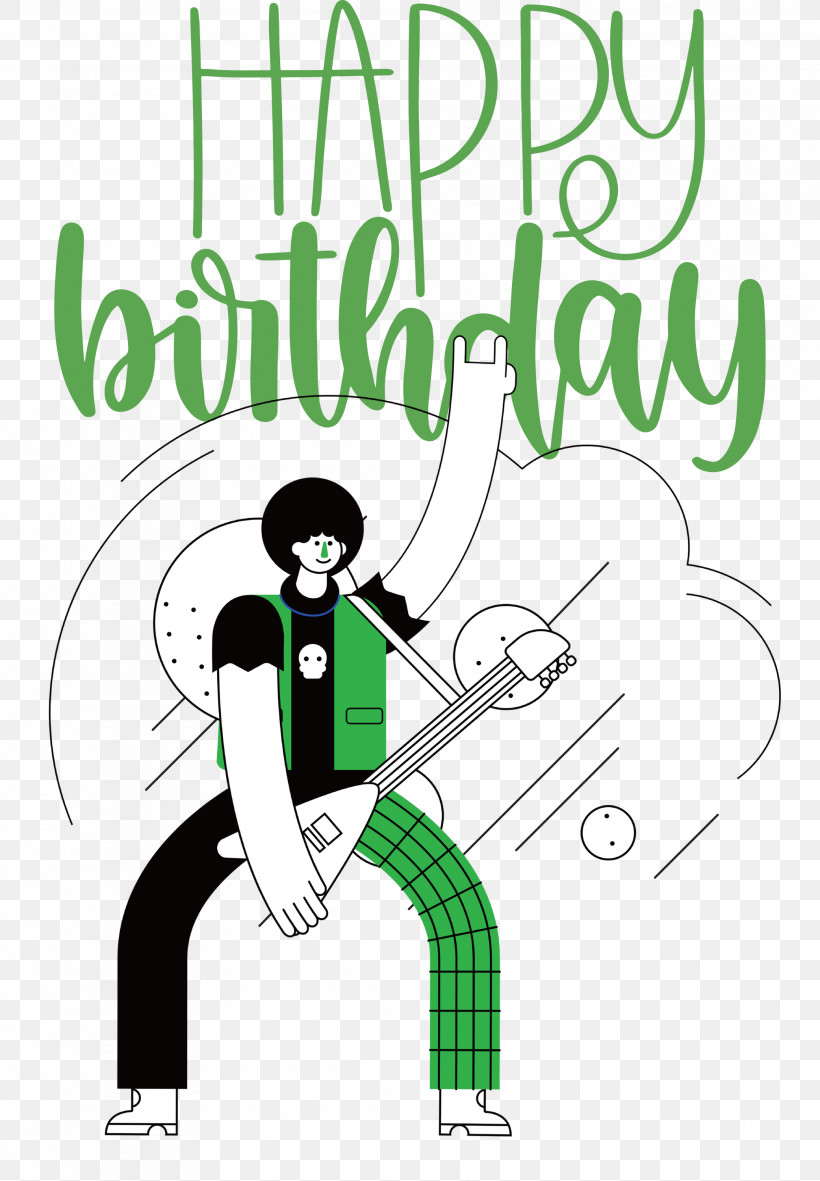 Happy Birthday, PNG, 2082x3000px, Happy Birthday, Behavior, Cartoon, Green, Human Download Free