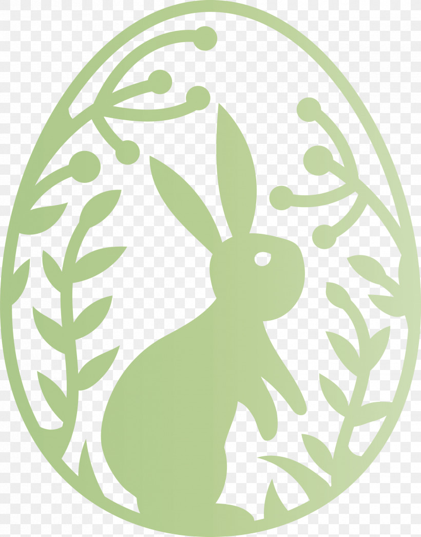 Happy Easter, PNG, 2437x3108px, Happy Easter, Easter Bunny, Easter Egg, Green, Hare Download Free