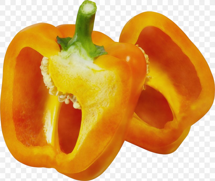 Orange, PNG, 2770x2332px, Watercolor, Bell Pepper, Bell Peppers And Chili Peppers, Capsicum, Food Download Free
