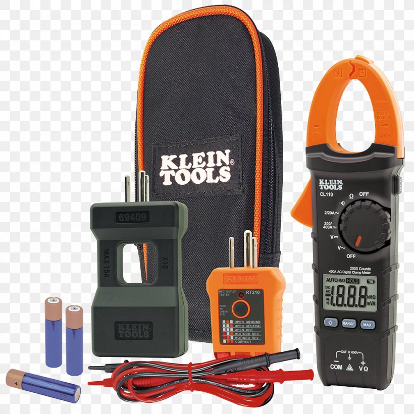 CL110KIT Klein Tools Electrical Maintenance And Test Kit Electrical Maintenance And Test Kit Klein Tools CL110KIT Klein Electrician's Tool Set, PNG, 1000x1000px, Klein Tools, Electronics Accessory, Hardware, Measuring Instrument, Nut Driver Download Free
