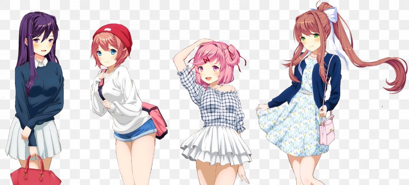 Doki Doki Literature Club Paper Labyrinth Team Salvato Game Png 1778x807px Watercolor Cartoon Flower Frame Heart