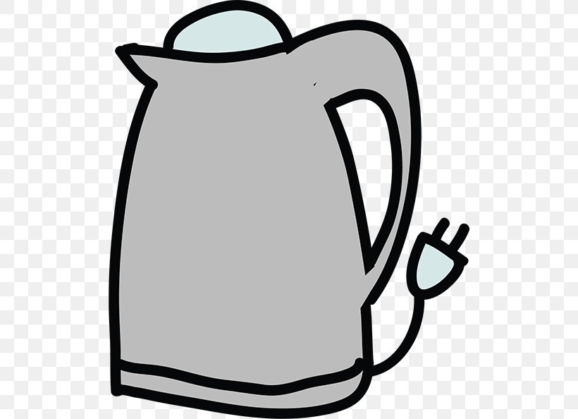 Electric Kettle, PNG, 512x594px, Kettle, Artwork, Black And White, Cartoon, Clip Art Download Free