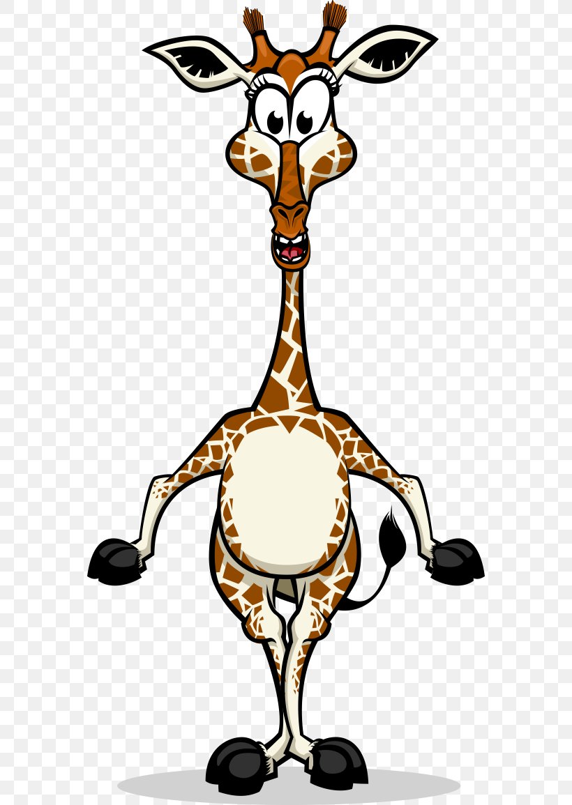 Giraffe Hippopotamus Tiger Animal, PNG, 570x1155px, Giraffe, Animal, Cartoon, Fauna, Giraffidae Download Free