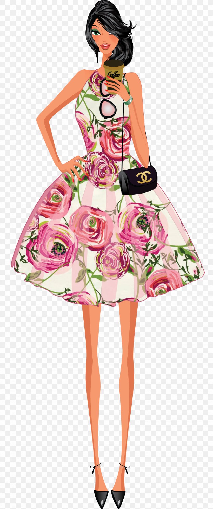 Chanel Clip Art, PNG, 1588x3801px, Chanel, Art, Barbie, Costume, Costume Design Download Free