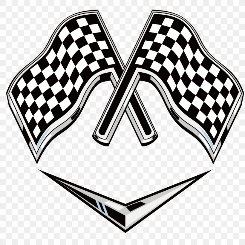 Racing Flags Auto Racing Logo, PNG, 1000x1000px, Racing Flags, Auto Racing, Automotive Design, Black And White, Brand Download Free