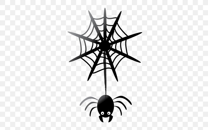 Spider Web Halloween Film Series, PNG, 512x512px, Spider, Arachnid, Artwork, Black And White, Halloween Download Free