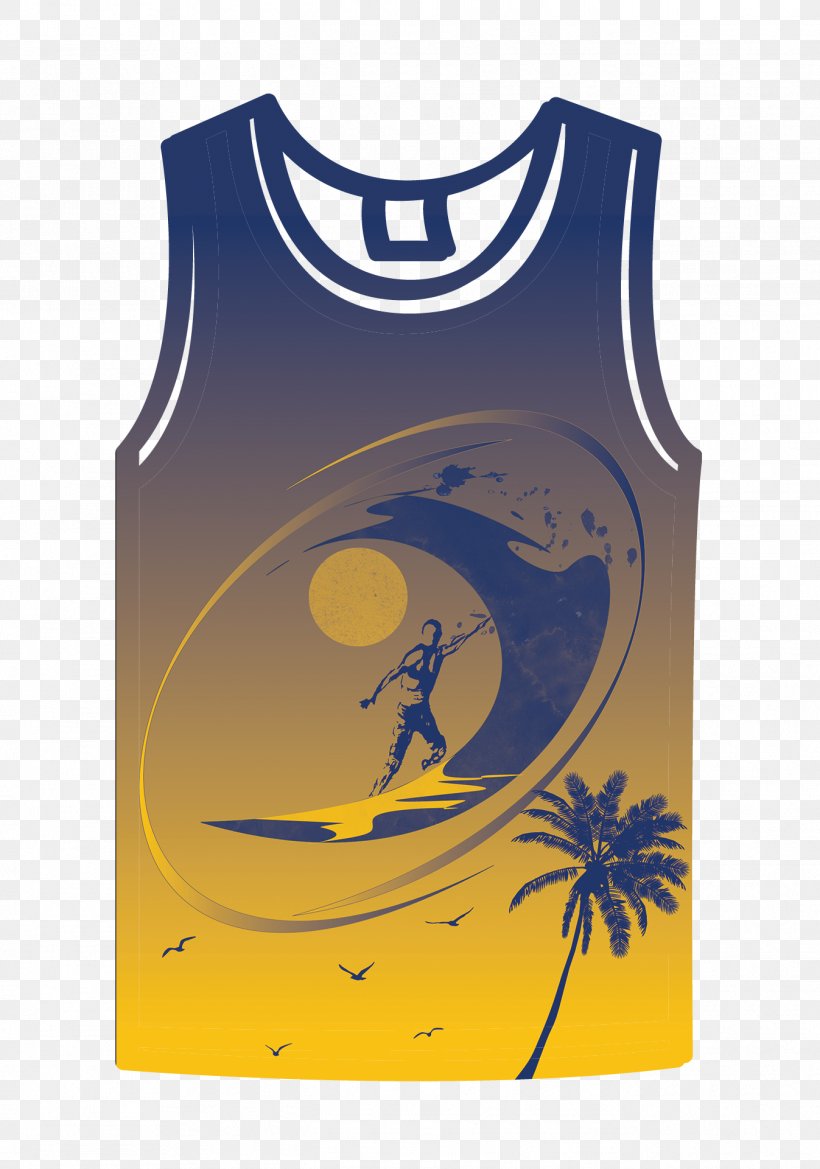 Beach Cartoon, PNG, 1347x1921px, Sleeveless Shirt, Active Tank, Clothing, Jersey, Outerwear Download Free