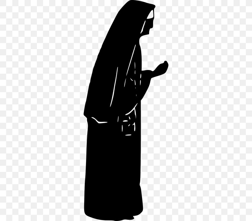 Nun Silhouette Sister Clip Art, PNG, 360x720px, Nun, Black, Black And White, Drawing, Fictional Character Download Free