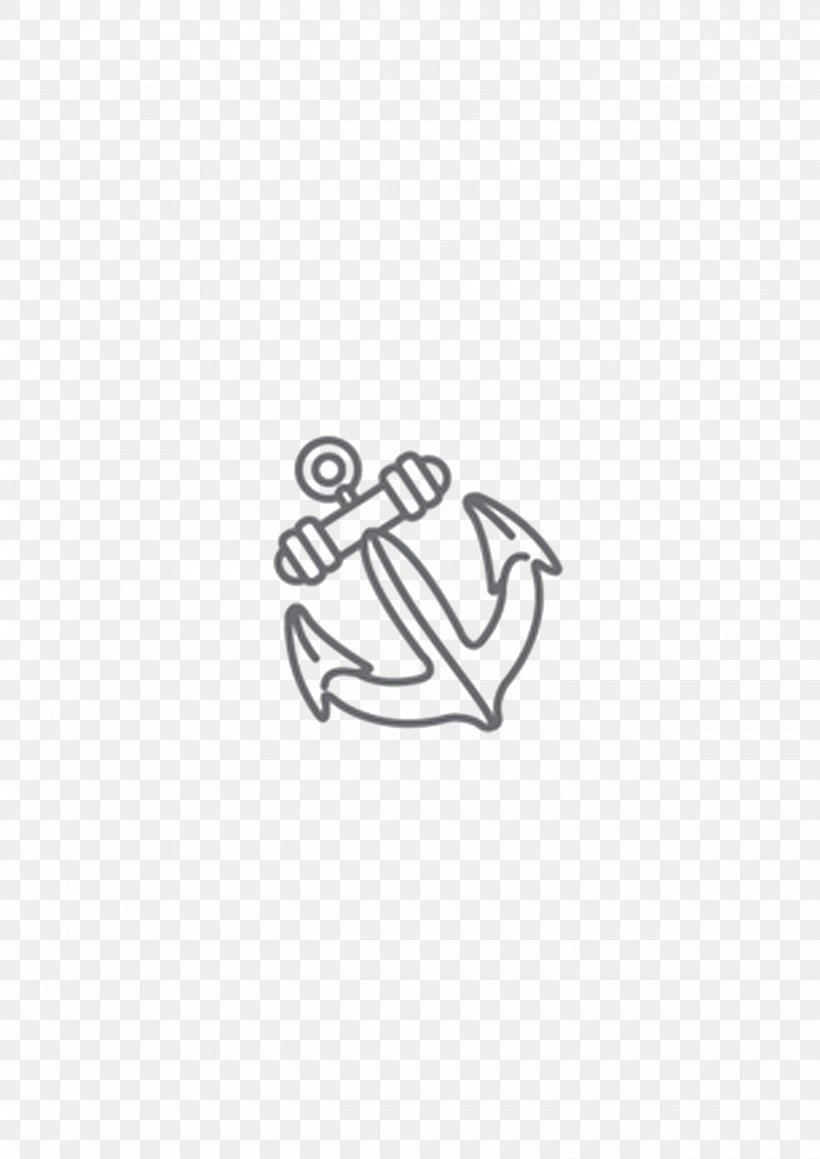 Anchor Icon, PNG, 2480x3508px, Black And White, Anchor, Area, Brand, Cartoon Download Free