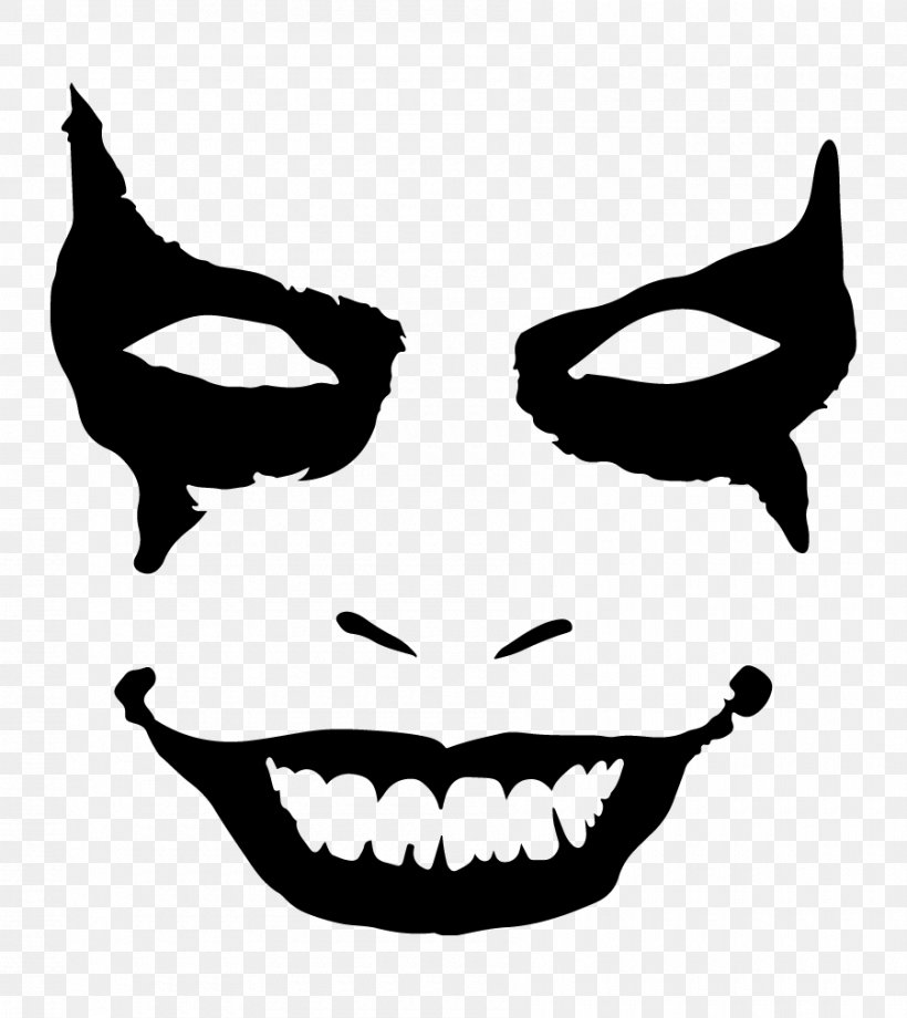 Joker Batman Decal Sticker Clip Art, PNG, 900x1010px, Joker, Batman, Black, Black And White, Bumper Sticker Download Free
