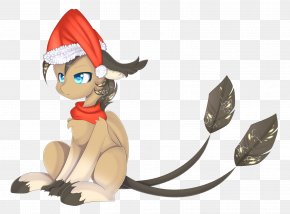 Sata's Hat - Cat Horse Cartoon Figurine PNG