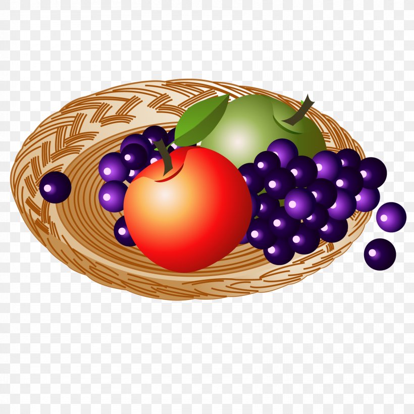 Apple Fruit Clip Art, PNG, 1667x1667px, Apple, Dish, Food, Fruit, Grape Download Free