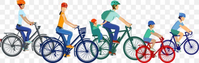 Cycling Bicycle Family Clip Art, PNG, 1024x324px, Cycling, Bicycle, Bicycle Accessory, Bicycle Frame, Bicycle Part Download Free