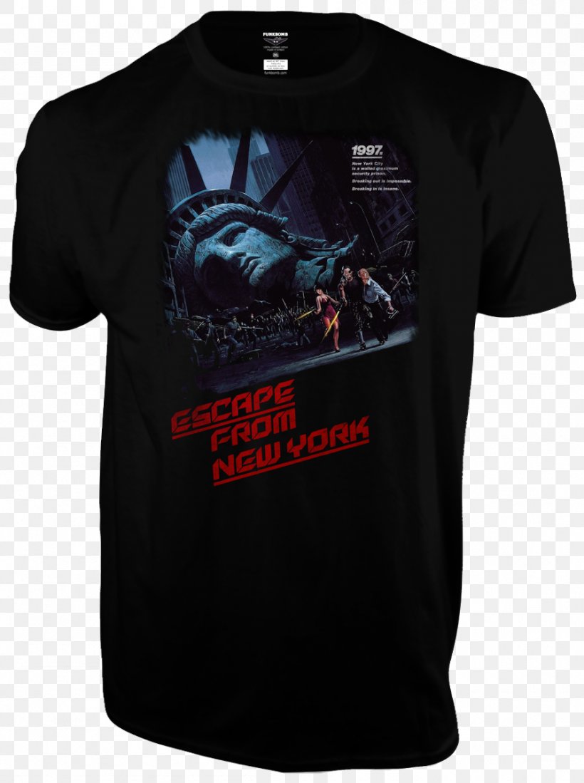Snake Plissken New York City Escape From New York Phonograph Record Descent Into New York, PNG, 895x1200px, Snake Plissken, Active Shirt, Black, Brand, Clothing Download Free