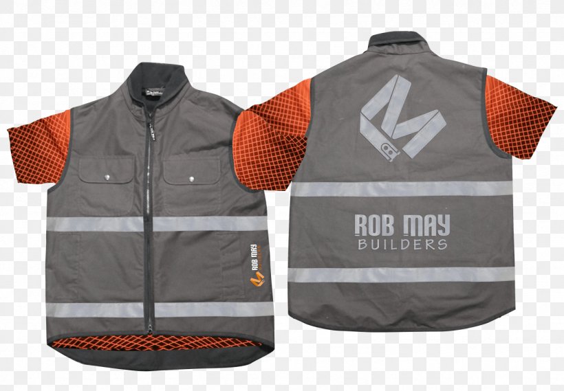 Gilets T-shirt Jersey Rob May Builders Brand, PNG, 1332x925px, Gilets, Black, Brand, Clothing, Jacket Download Free
