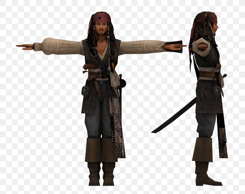 Jack Sparrow Pirates Of The Caribbean Kingdom Hearts II Model Figure, PNG, 750x650px, 3d Computer Graphics, 3d Modeling, Jack Sparrow, Action Figure, Animation Download Free