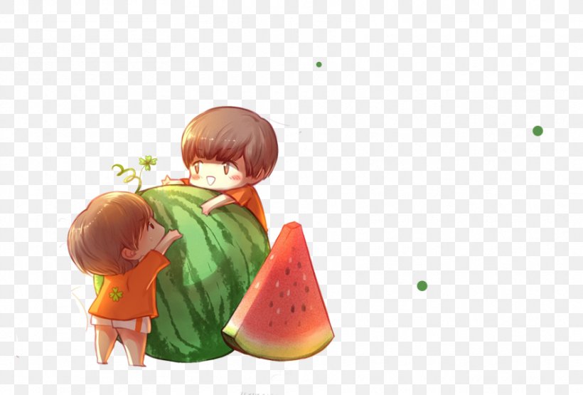 Dashu Xiaoshu Summer Solar Term Poster, PNG, 885x600px, Dashu, Cartoon, Child, Citrullus, Cucumber Gourd And Melon Family Download Free