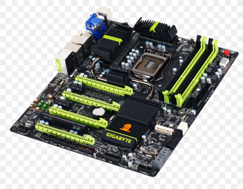 Motherboard Gigabyte Technology Computer Hardware Central Processing Unit, PNG, 2000x1553px, Motherboard, Asrock, Central Processing Unit, Computer, Computer Component Download Free