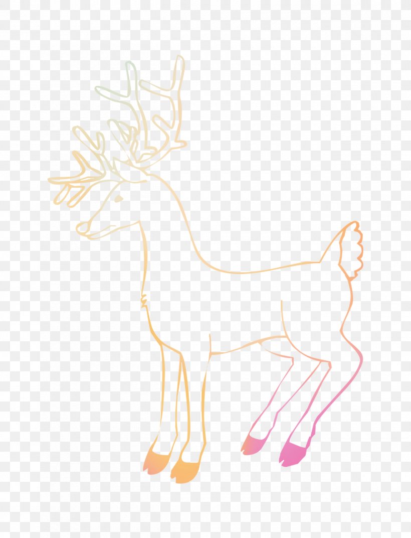 Reindeer Illustration Drawing /m/02csf Antler, PNG, 1300x1700px, Reindeer, Antler, Deer, Drawing, Fauna Download Free