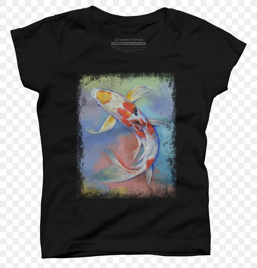 Butterfly Koi T-shirt Painting Canvas, PNG, 1725x1800px, Butterfly Koi, Canvas, Clothing, Fish, Great Big Canvas Download Free