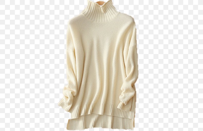 Sweater Polo Neck Necklace Cashmere Wool, PNG, 400x533px, Sweater, Beige, Cashmere Wool, Clothing, Coat Download Free